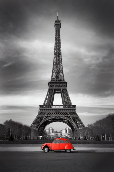 Eiffel Tower Paris - Translit UV Printed Poster